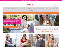 Tablet Screenshot of milknursingwear.com